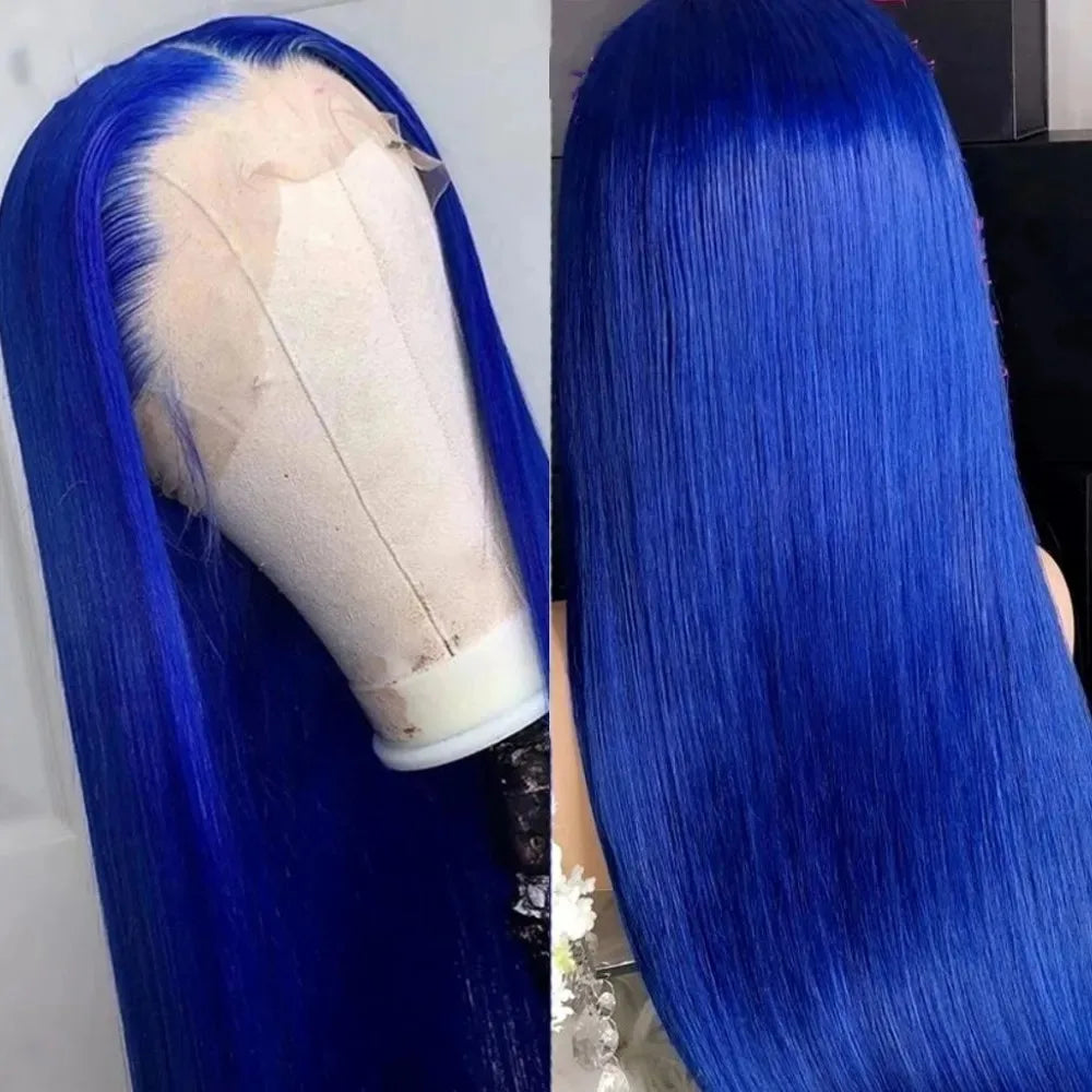 Grey Straight Lace Front Wig With Preplucked Hair for Women