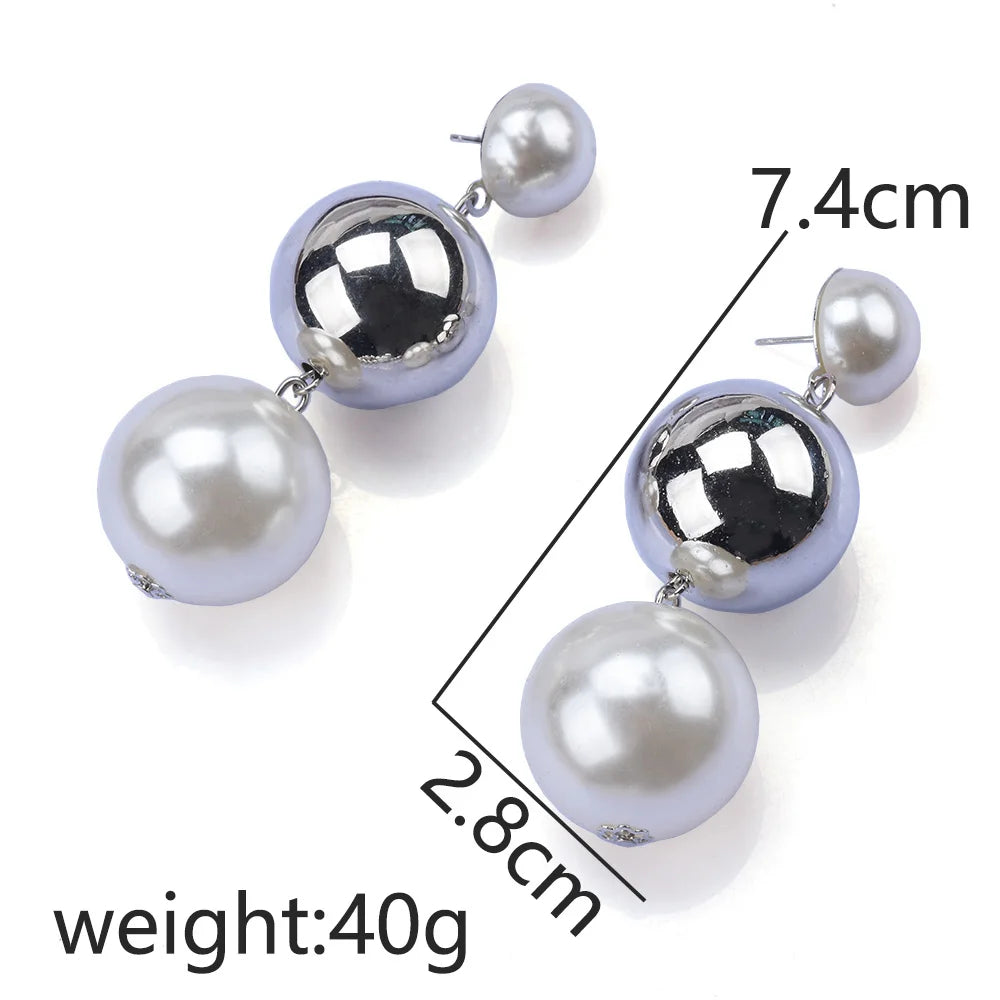 Double Layer Imitation Pearl Choker Necklace for Women