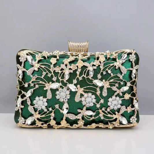 Glitter Rhinestone Shoulder Clutch Bag