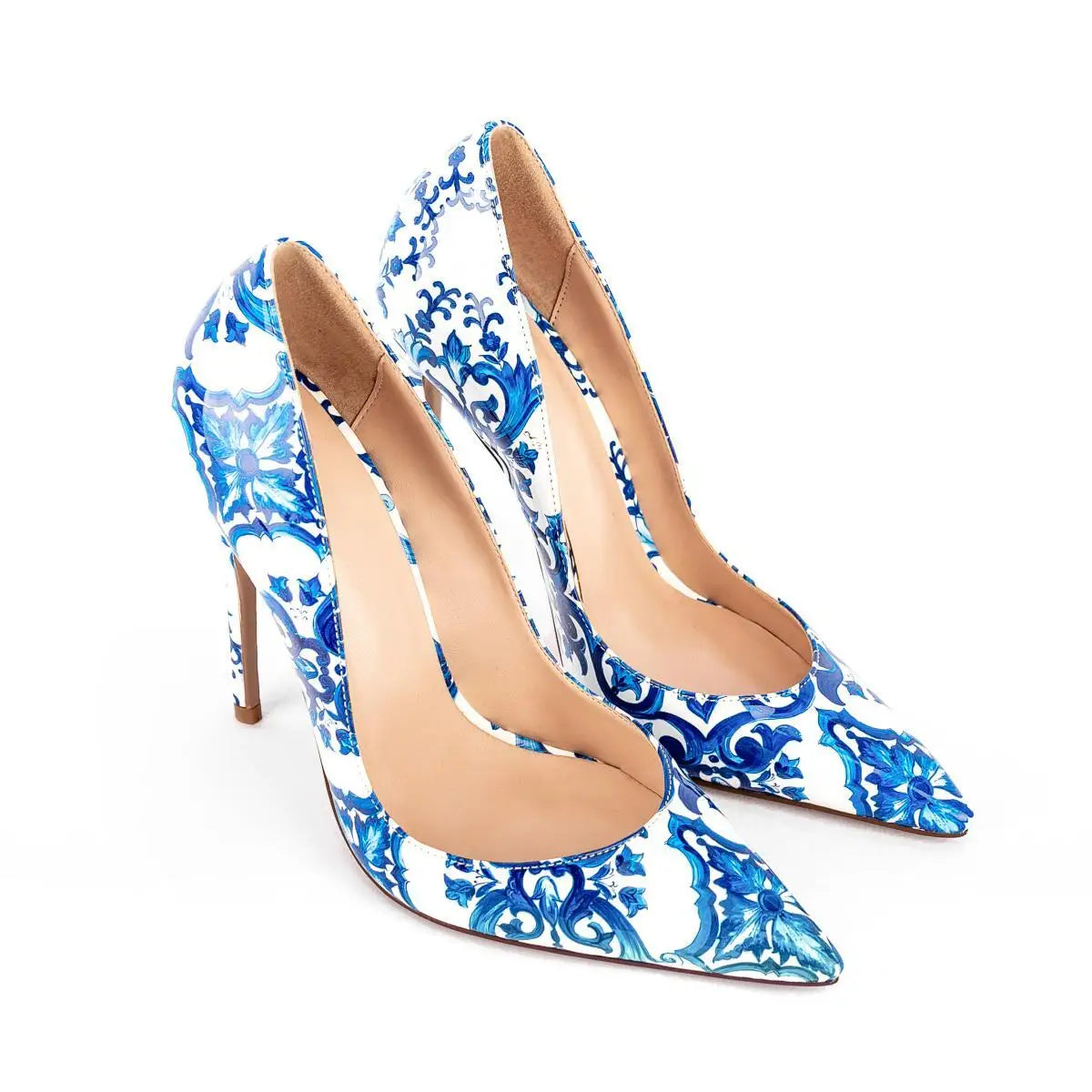 Floral Pattern Elegant Pointed Toe Pumps for Women