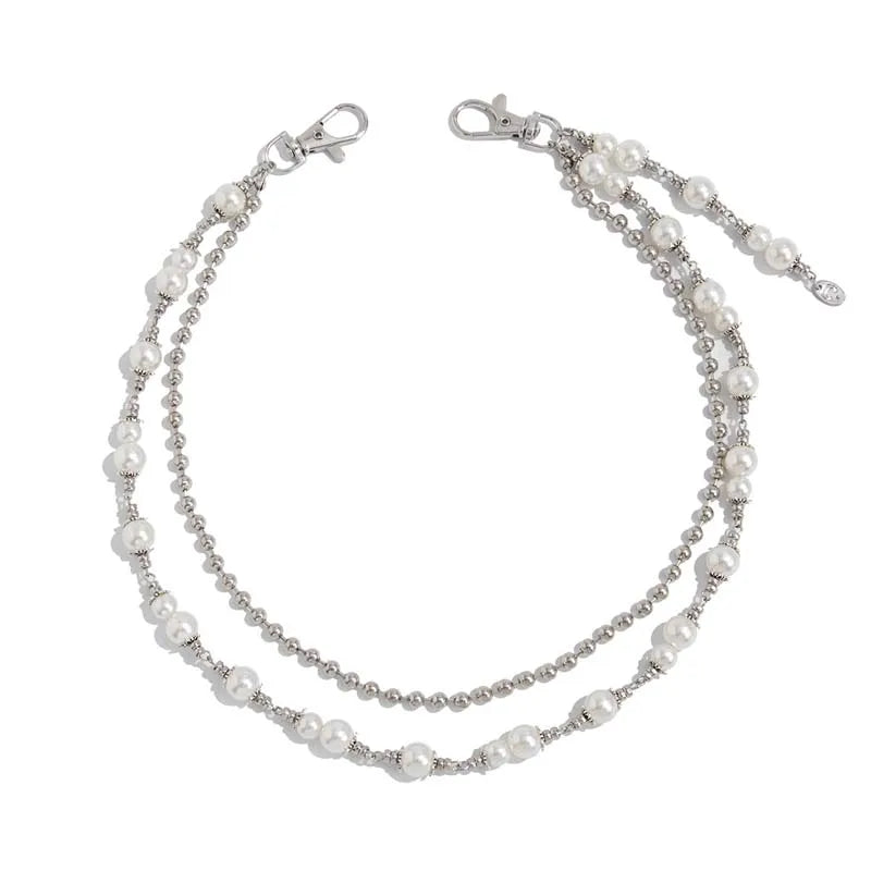Pearl Beaded Jeans Waist Chain