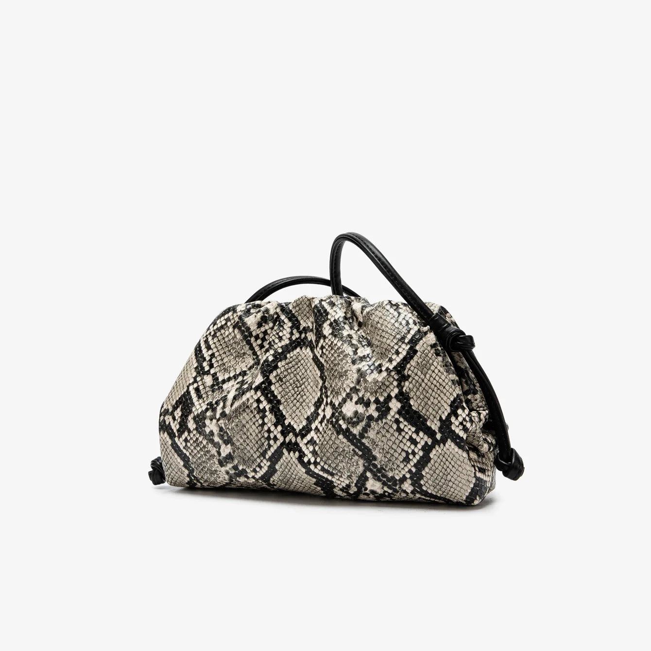 Elegant Ruched Serpentine Dumpling Shoulder Bag for Women