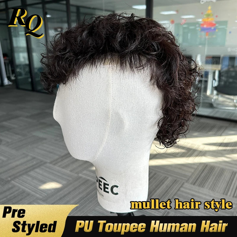 Premium Real Human Hair Polyurethane Base Lifelike Toupee for Women
