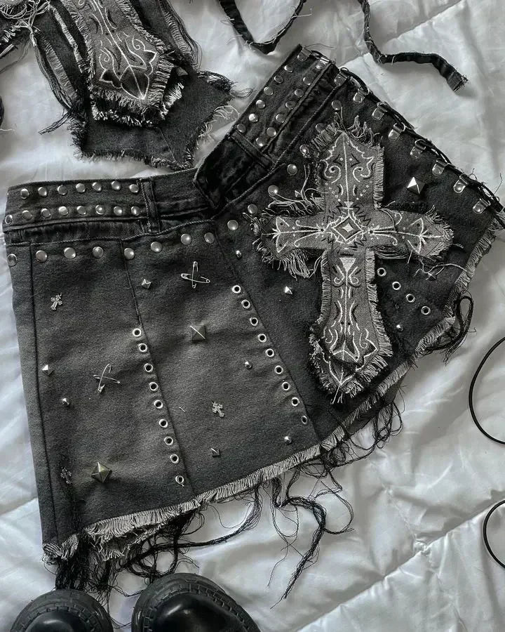 Y2K Knitted Splicing Short Skirt Two Piece Set Women Knitted Long Sleeved Sweater Cute Bow Mini Pleated Skirt Autumn Winter Suit