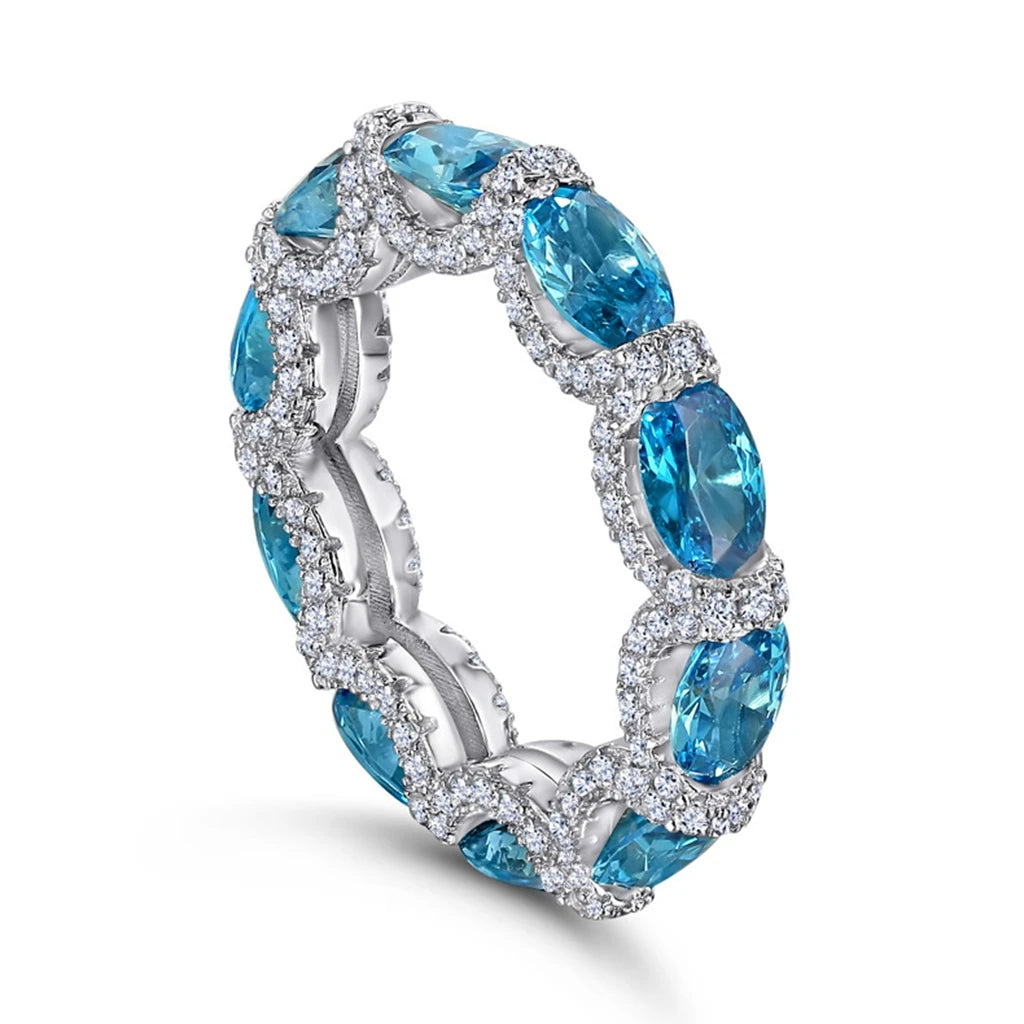Turquoise Sterling Silver Wedding Band