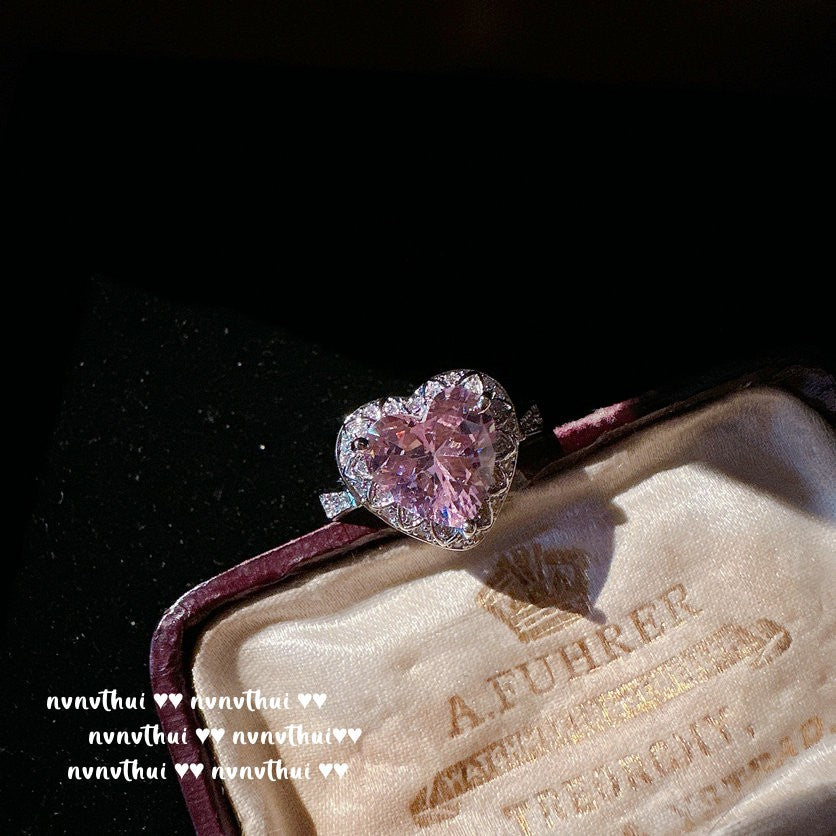 Sparkling Heart Cubic Zirconia Jewelry Set for Women