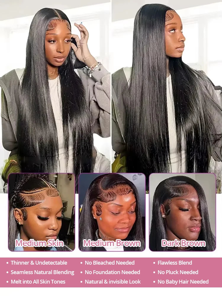 Bone Straight Lace Wig