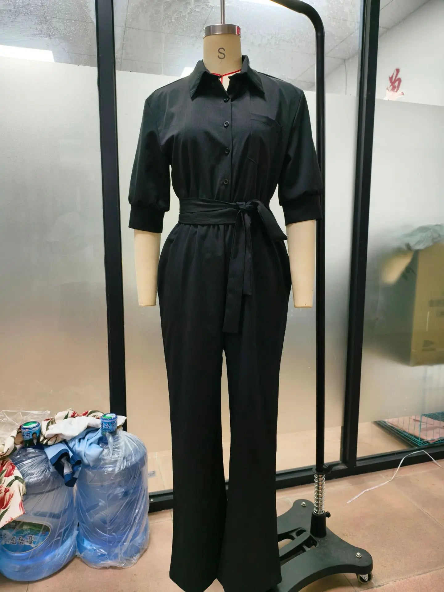 Solid Color Casual Loose Jumpsuit for Women Summer Vacation Streetwear