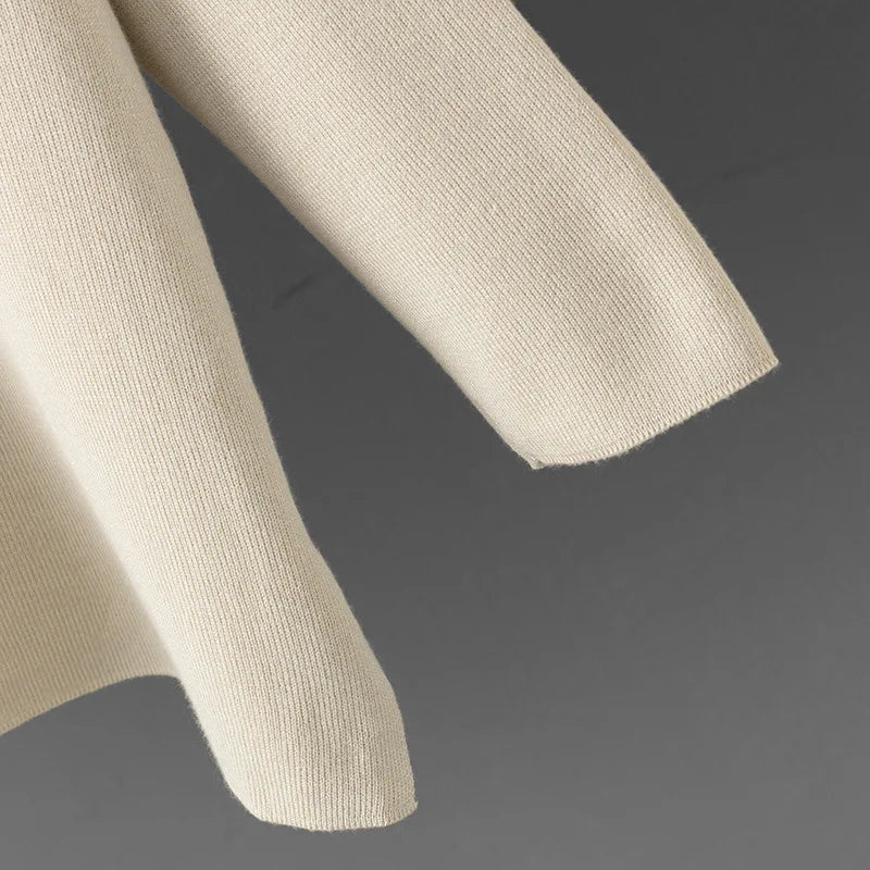 Loose Jacquard Knit Sweater and Wide Leg Pants Set for Women