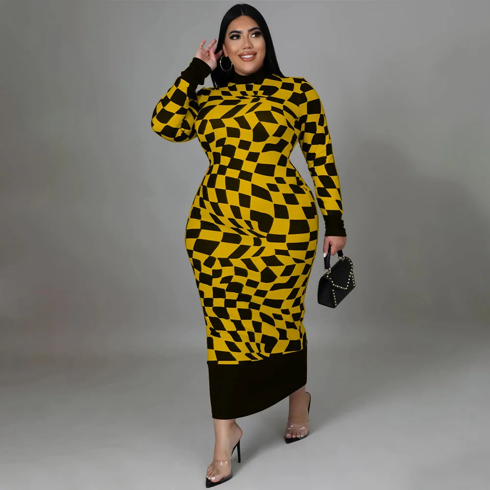 Colorful African Dashiki Print Traditional Dress for Women