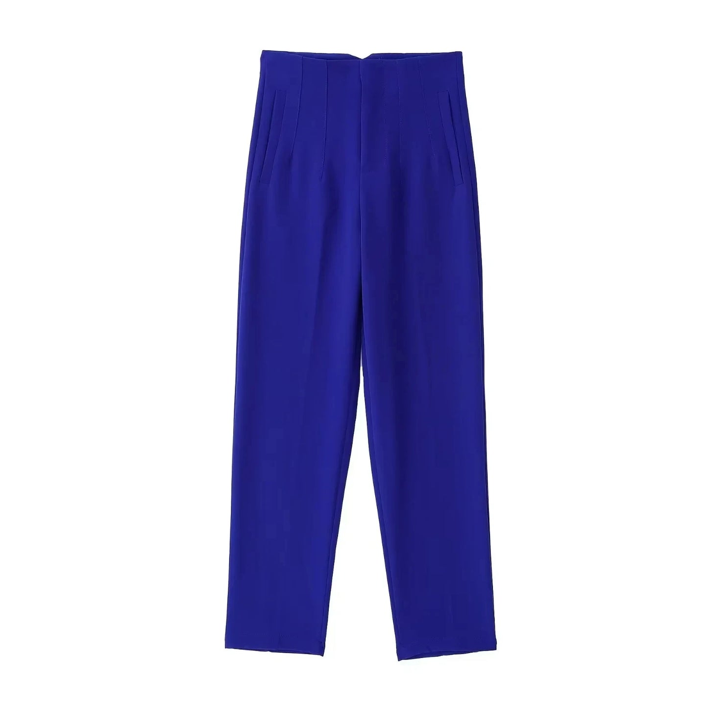Solid Color Office Slim Fit Pencil Pants for Women