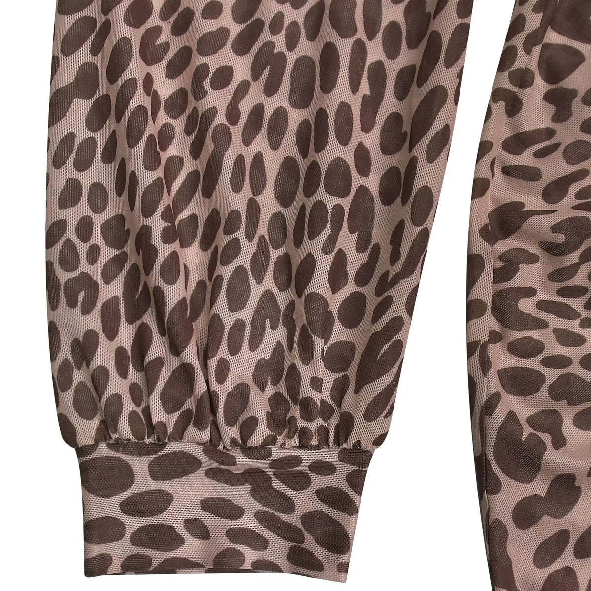 Leopard Print Deep V Neck High Slit Maxi Dress for Women
