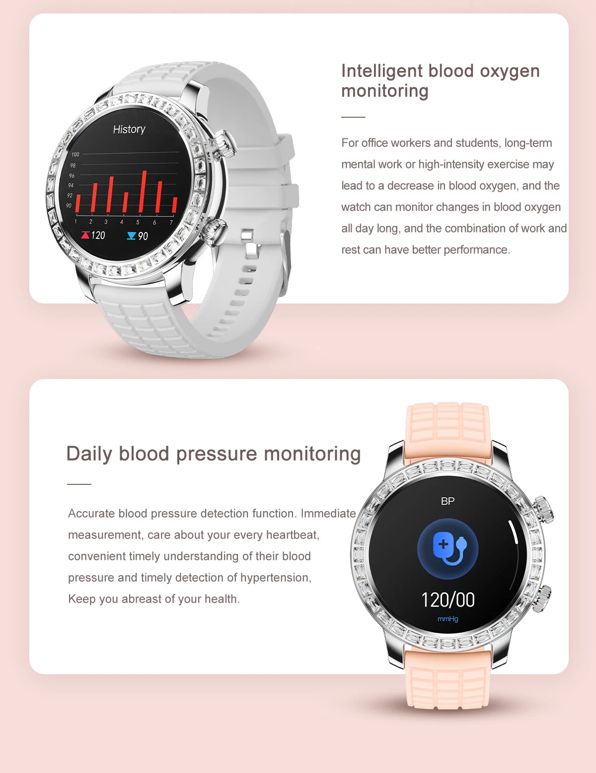 Z95 Mini Women Smart Watch 1.3inch AMOLED Large Screen Bluetooth Call Fashion Lady Wristwatch Sport Fitness Tracker Smartwatch