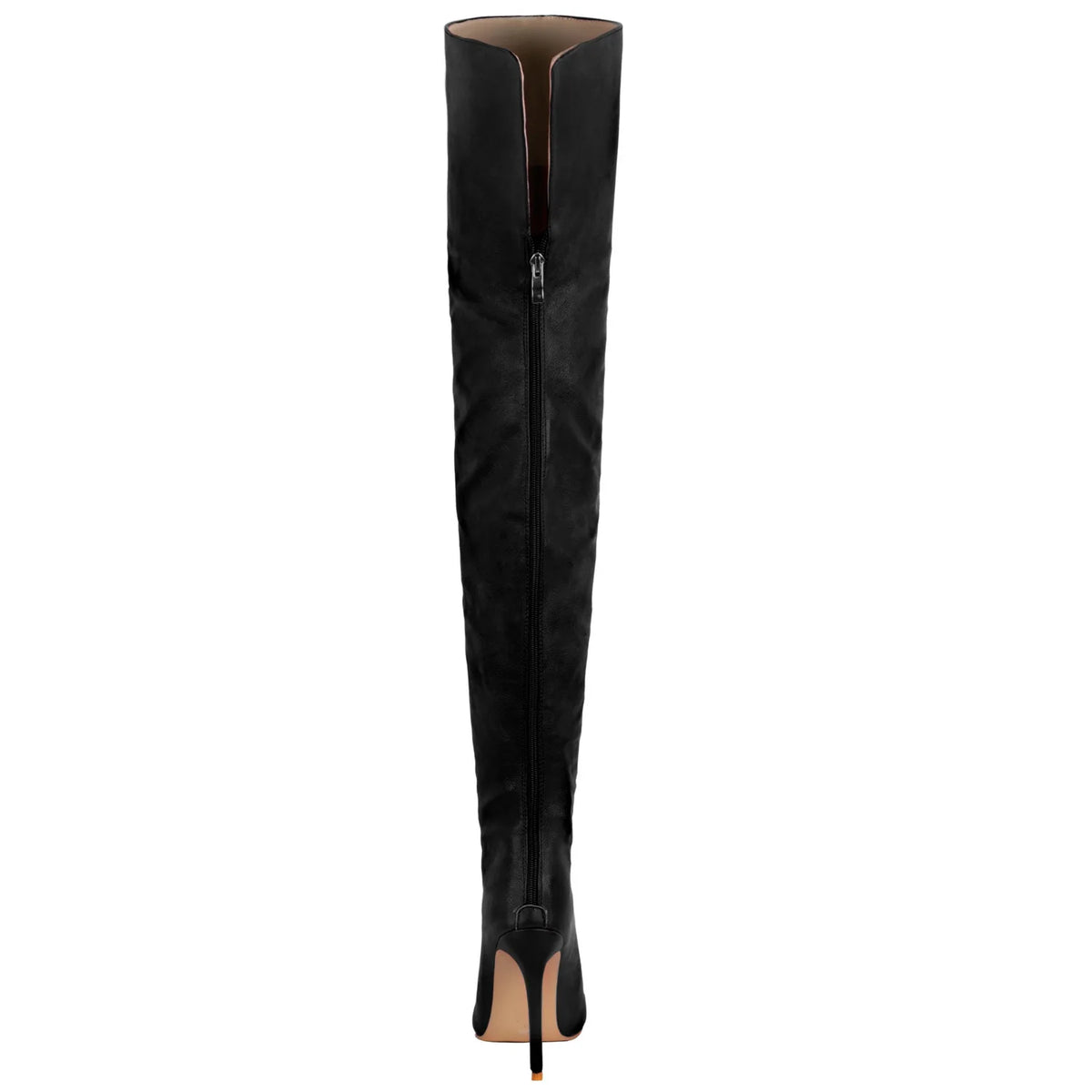 Patent Leather Thigh High Pointed Toe Boots for Women