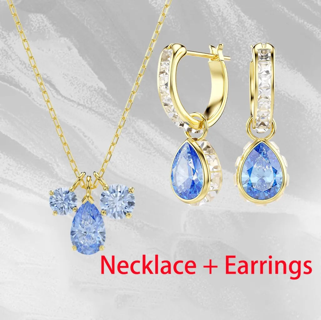 Dazzling Zircon Crystal Statement Necklace for Women