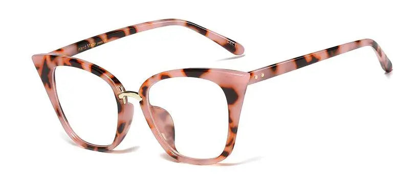 Leopard Blue Light Filter Prescription Glasses for Women