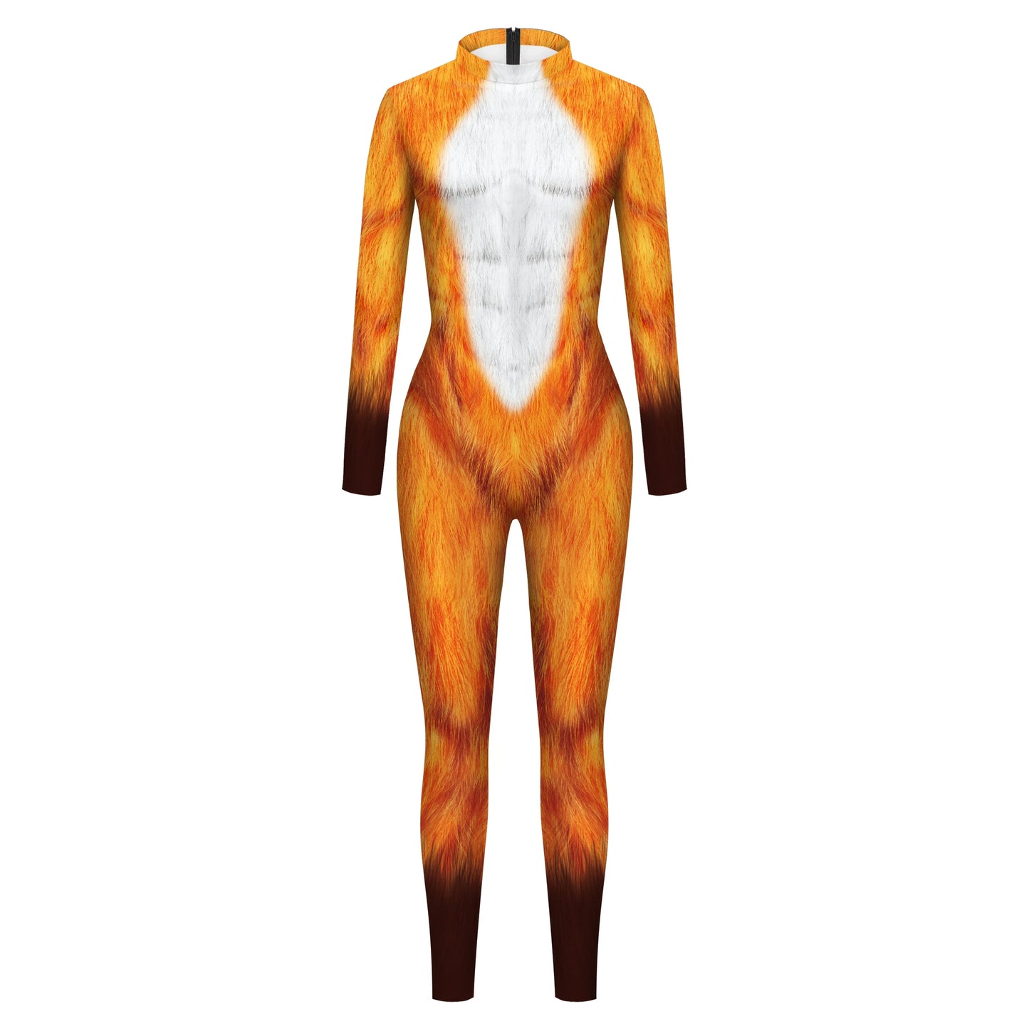 Vivid Animal Print Allover Zentai Bodysuit for Women