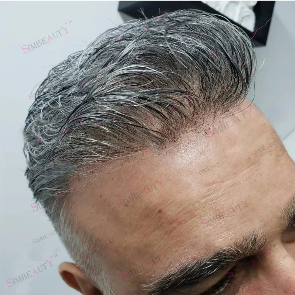 Ultra Thin Invisible V Loop Human Hair Toupee for Women