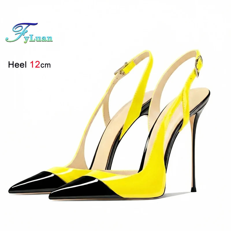 Pointed Toe High Heel Slingback Sandals for Women