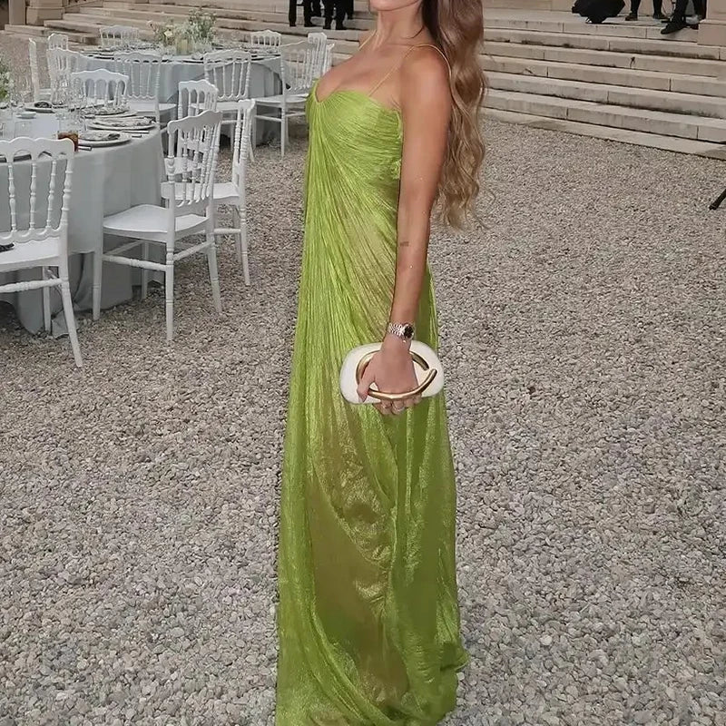 Elegant Off Shoulder Floor Length Evening Dress for Women