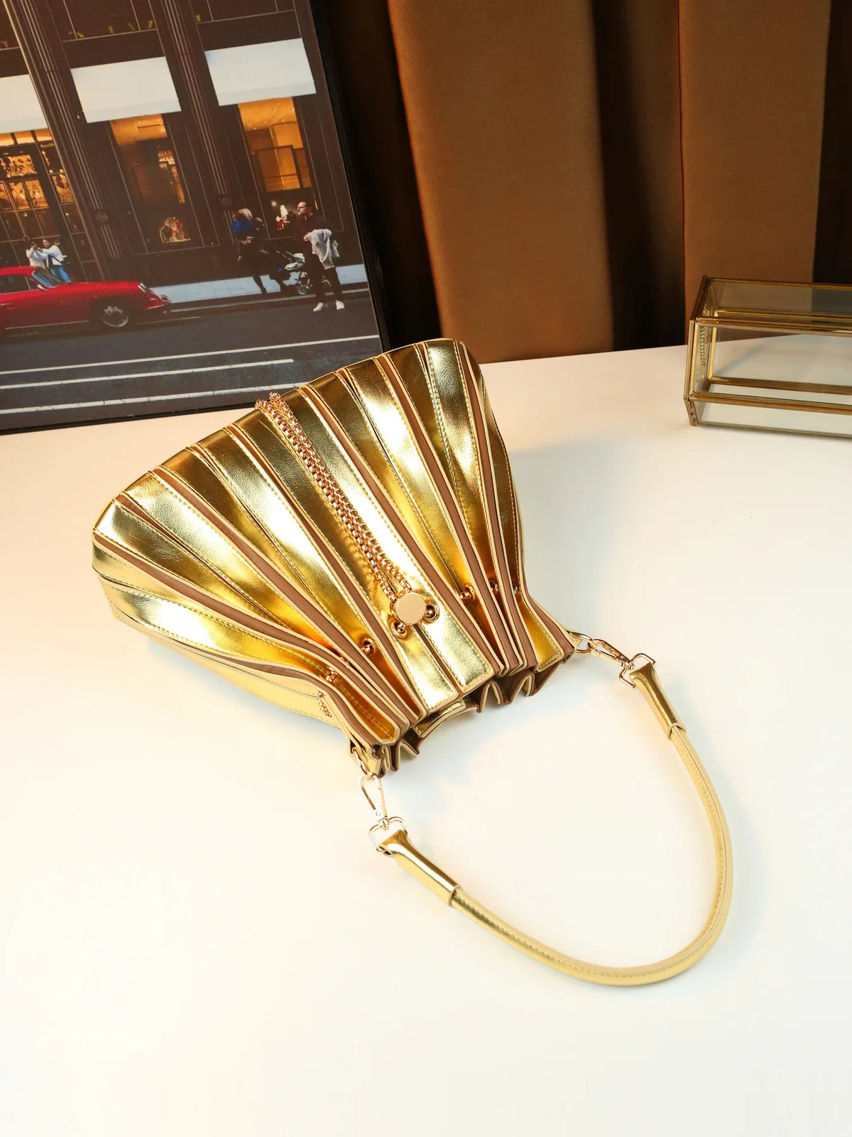 Women's Handbag Luxury Brand Shiny Leather Shiny Fashion Women's Single Shoulder Bag Personalized Fashionable Casual Women's Bag