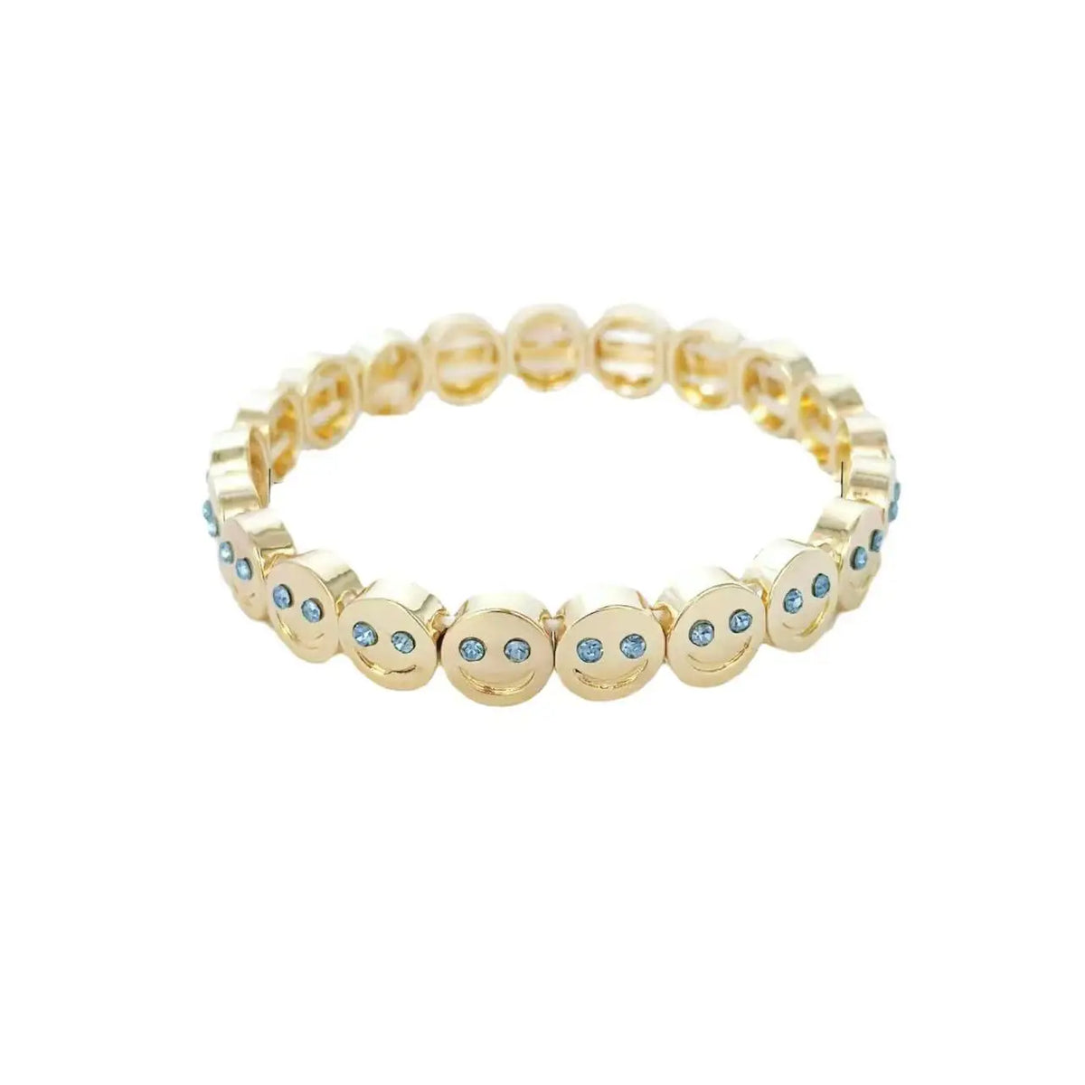 Colorful Smiley Face Charm Bracelet