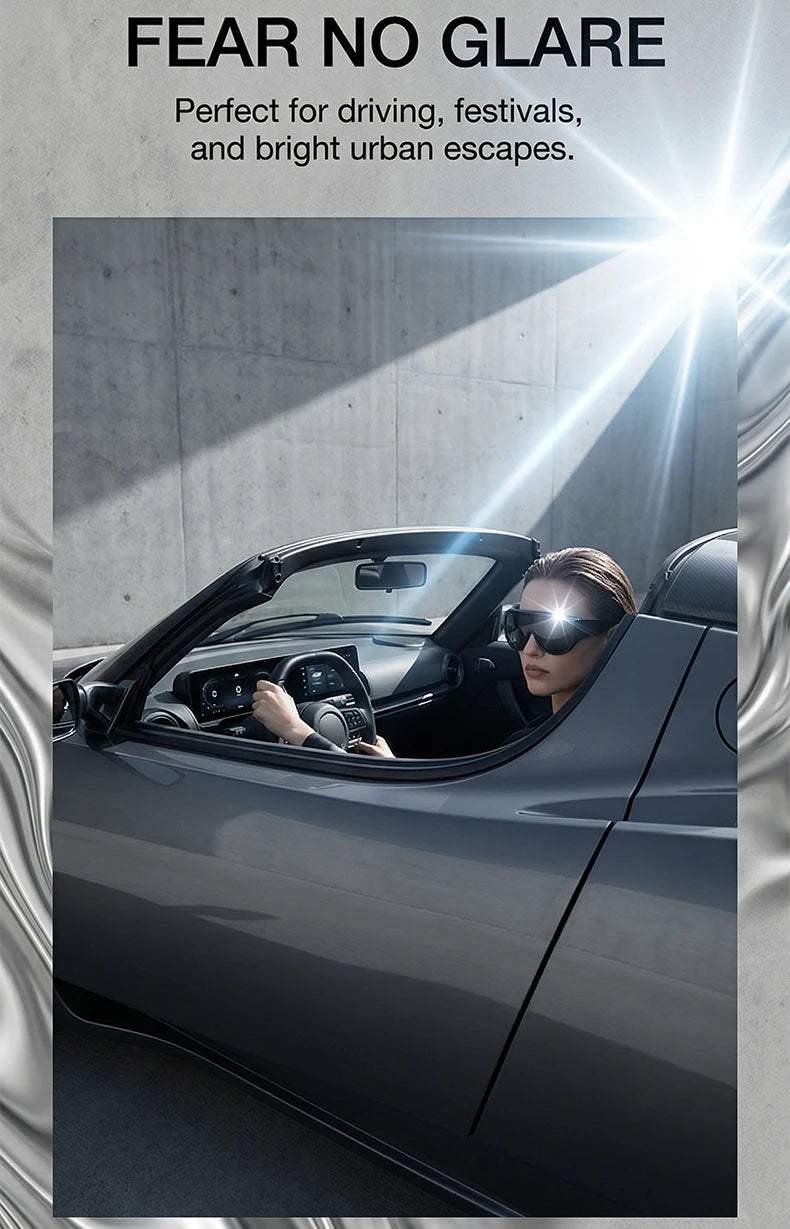 Oversized Futuristic Visor Shield Sunglasses for Women