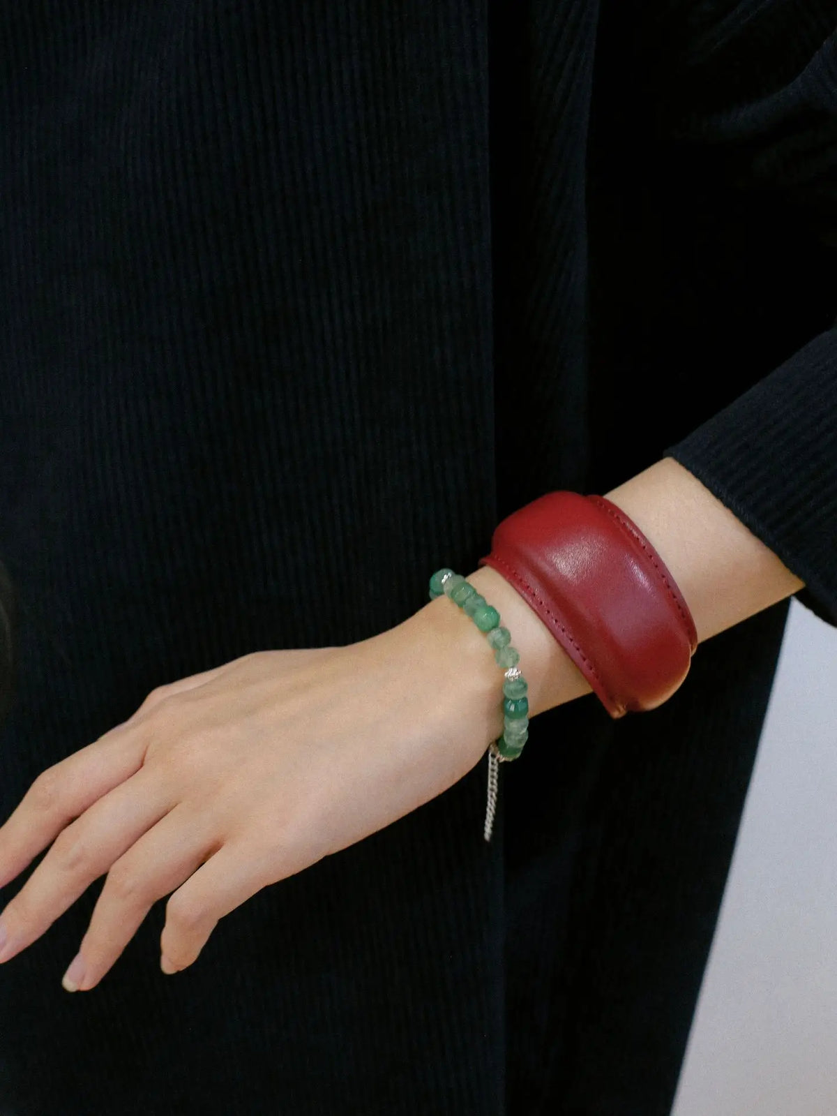 Elegant Minimalist Leather Wide Cuff Bracelet for Women