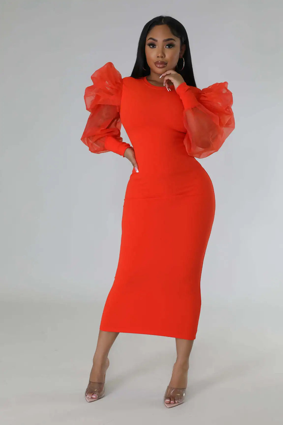 Women White Long Dress Lace Lantern Full Sleeve Round Neck A Line Dresses Elegant Ladies Splice Skirts Autumn Formal Vestidos