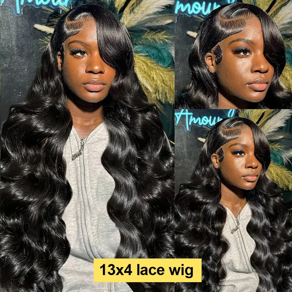 Pre Plucked Body Wave Human Hair Lace Front Wig for Women