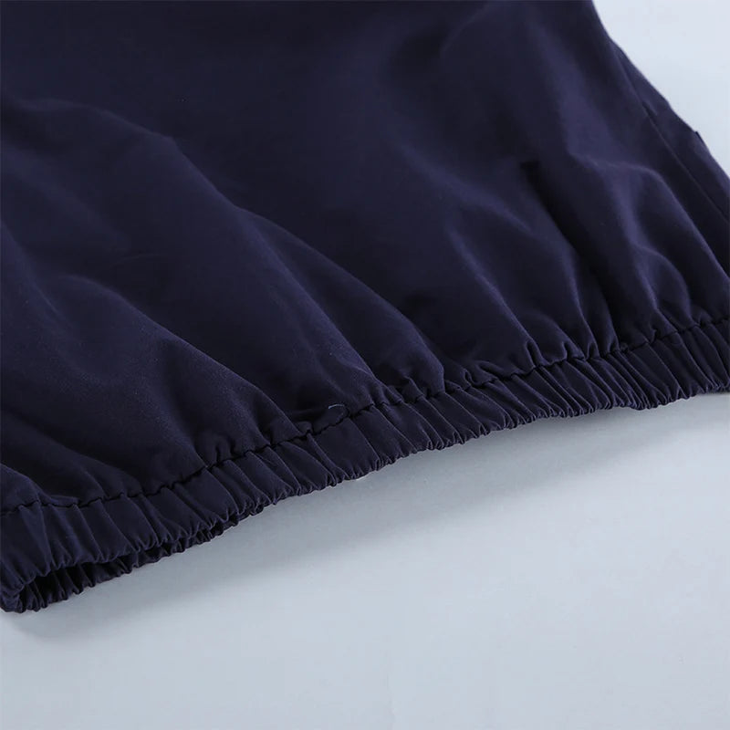 Elegant Stand Collar Single Breasted Jacket for Women