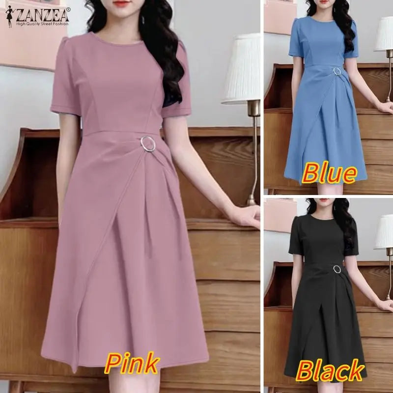 Layered Asymmetric A-Line Dress
