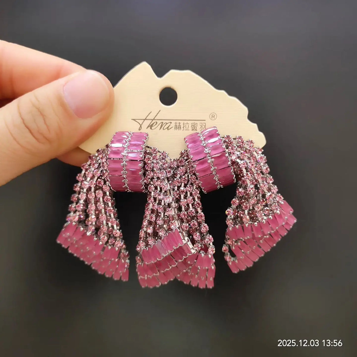 Elegant Sparkling 3D Bow Zircon Drop Earrings for Women