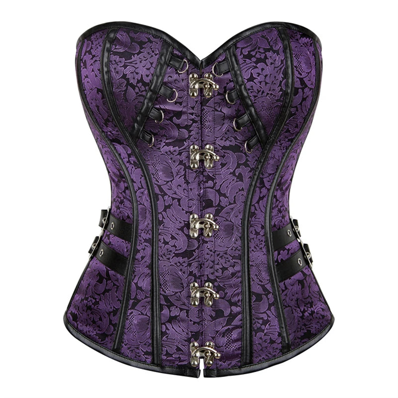 Elegant Retro Gothic Overbust Corset Tops for Women