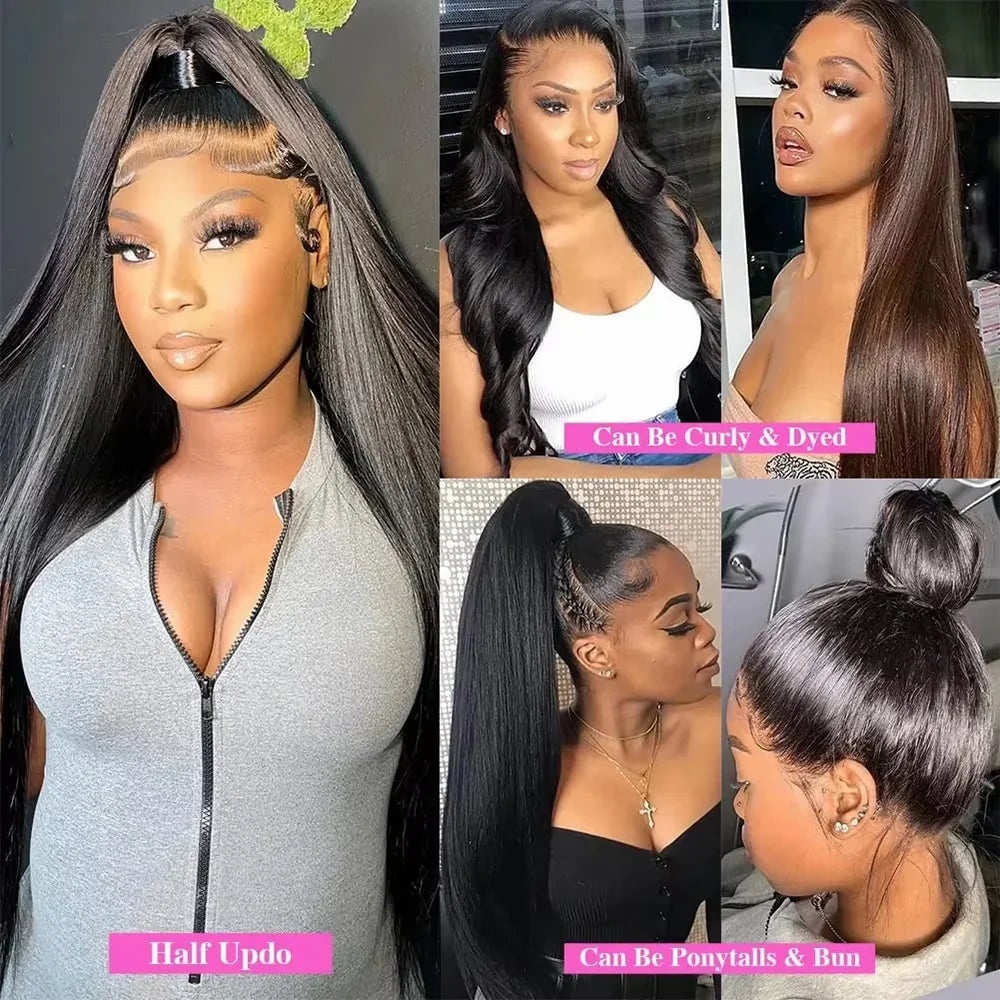 Straight Brazilian Lace Front Human Hair Wig for Women