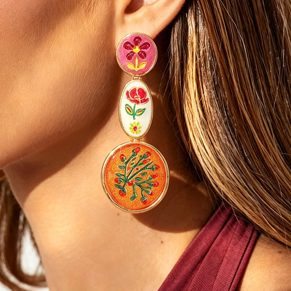 Medieval Enamel Jewelry Set