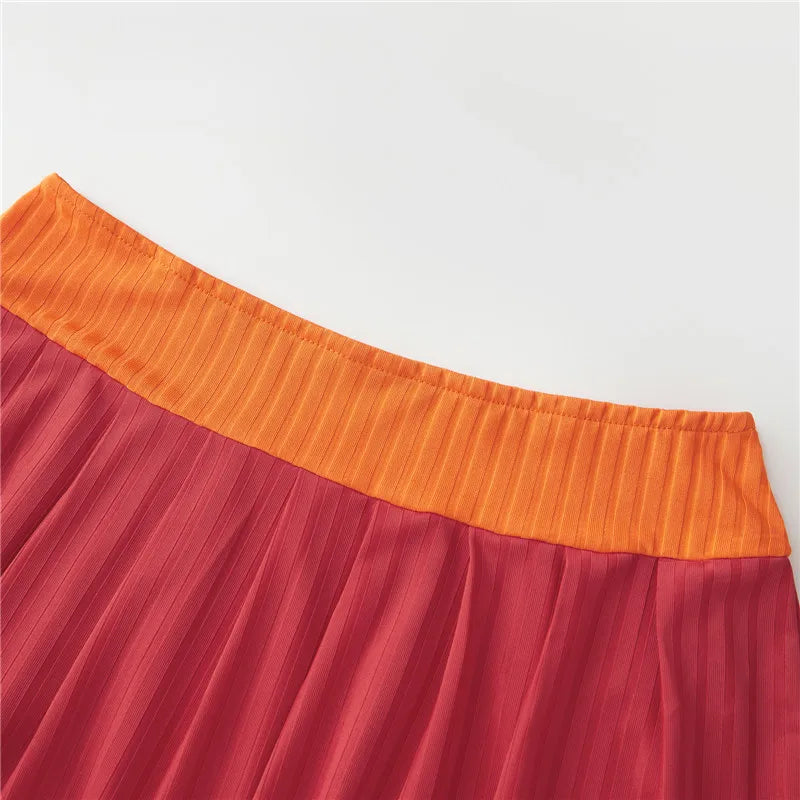 Velma Inspired Orange Three Piece Costume Set for Women