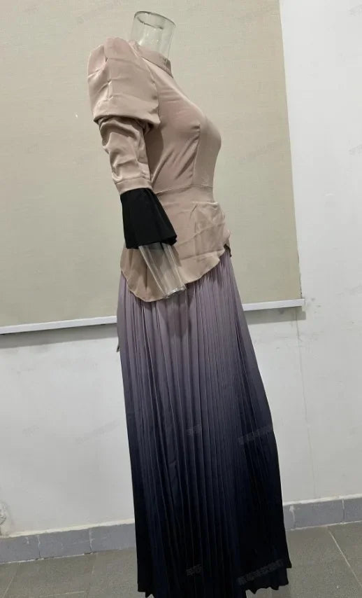 Long Sleeves Dresses Women Clothing New Round Neck Back Strap Slim Fit Dress Y2k Skirt for Female Streetwear 2024 Autumn Winter