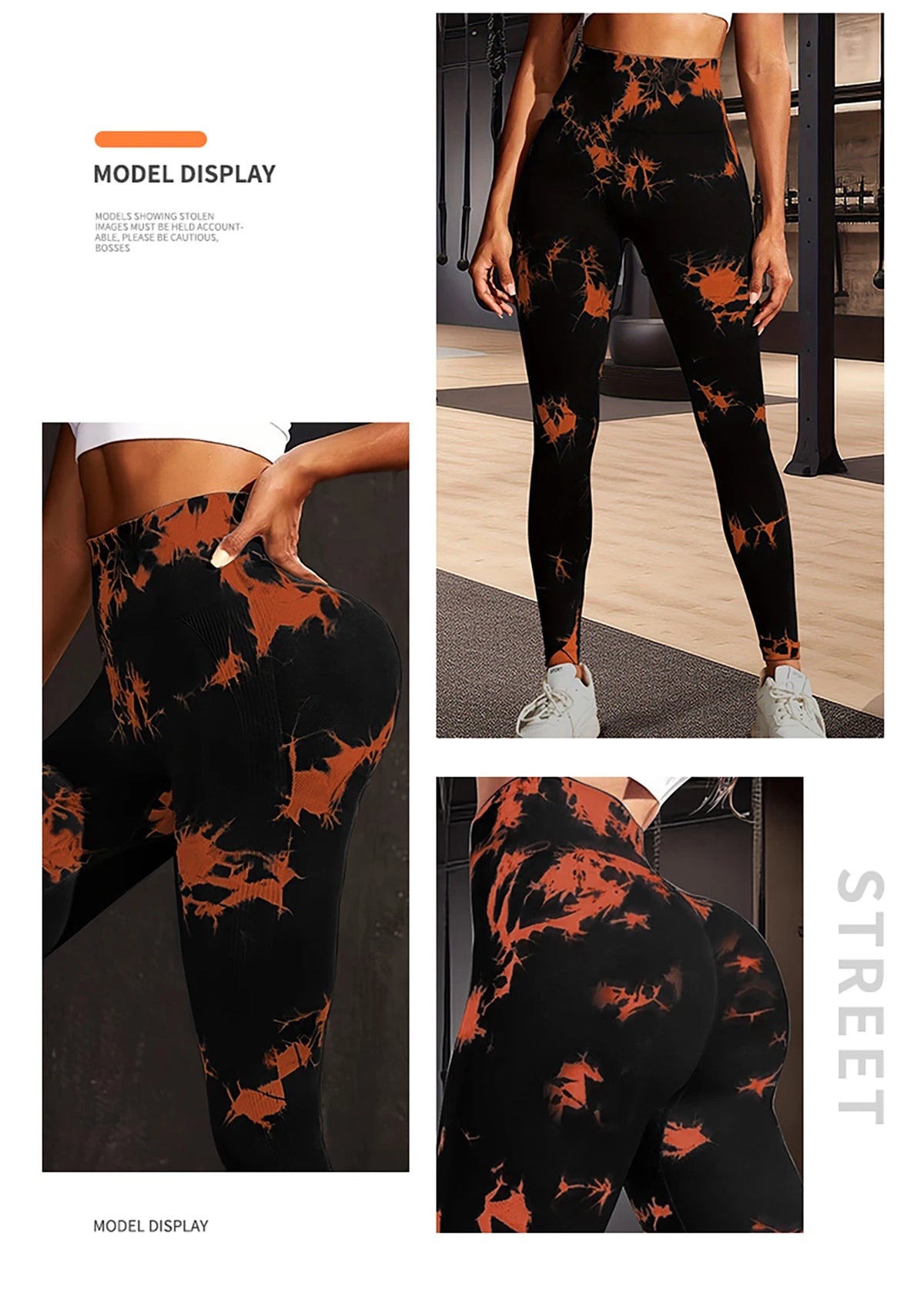 Seamless Push-Up Tie-Dye Leggings