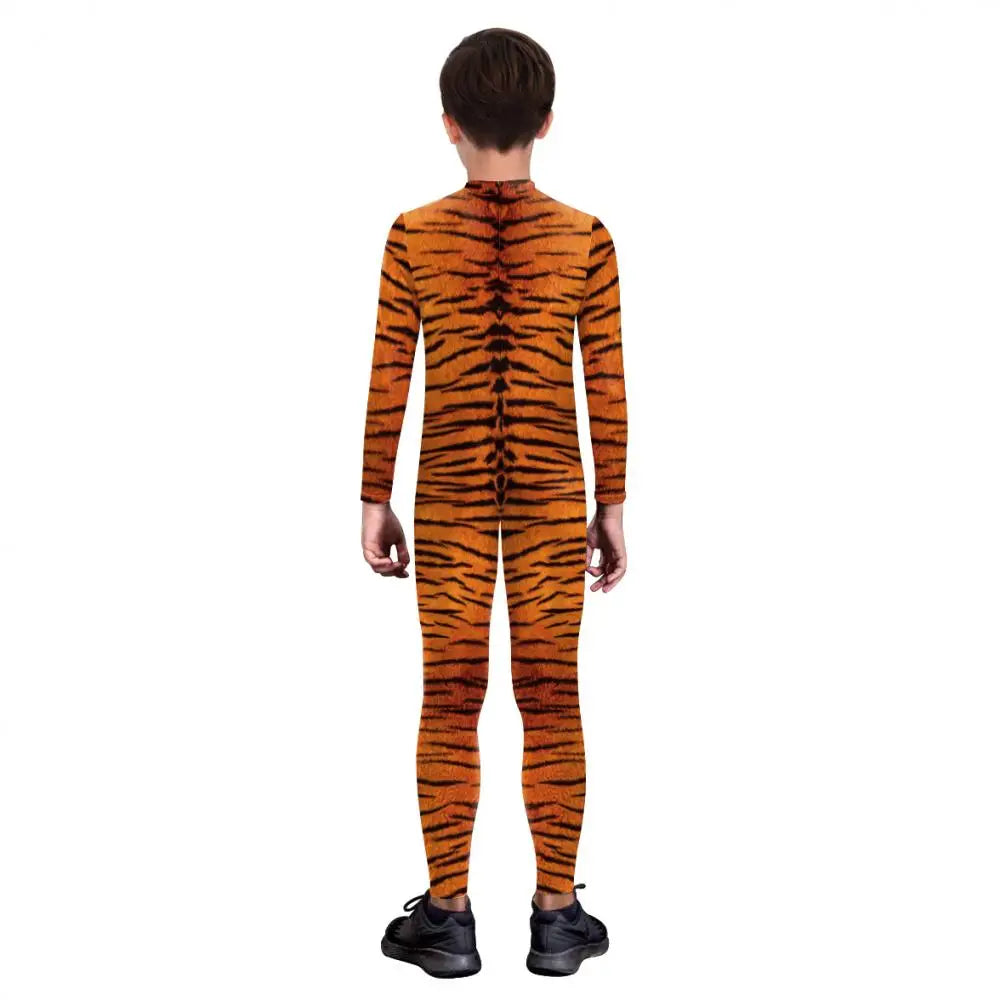 Deluxe Family Matching Tiger Cosplay Bodysuit for Women
