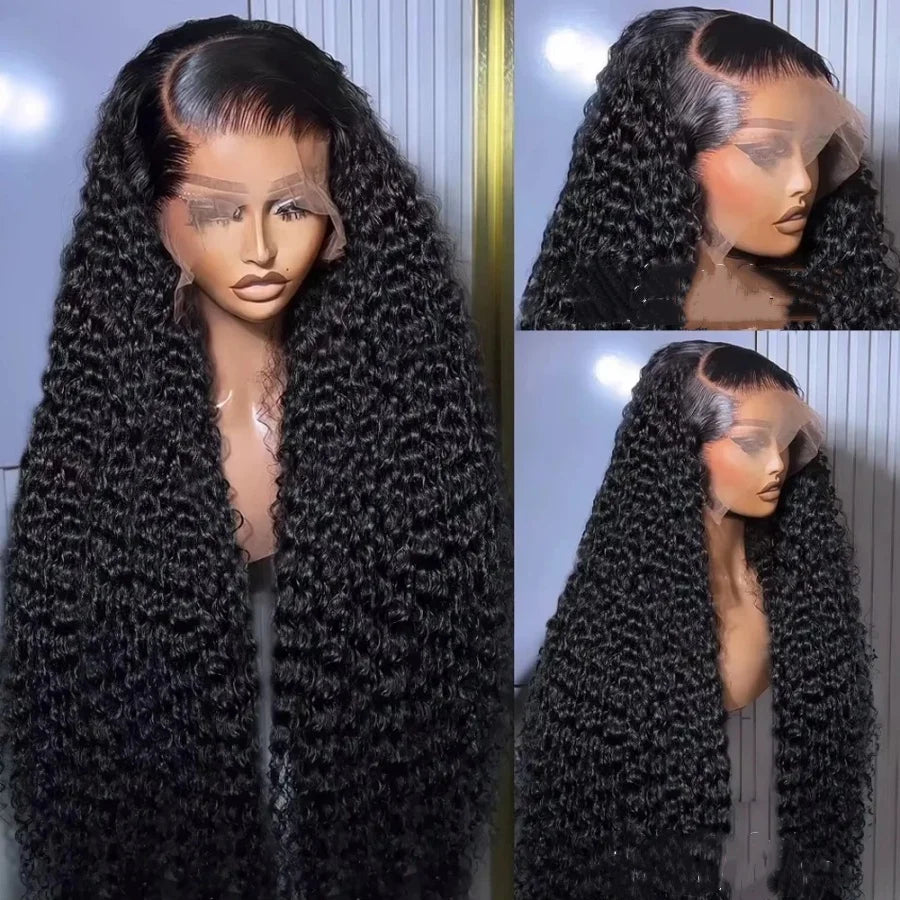 Luxurious Deep Wave Curly Lace Frontal Wig For Women