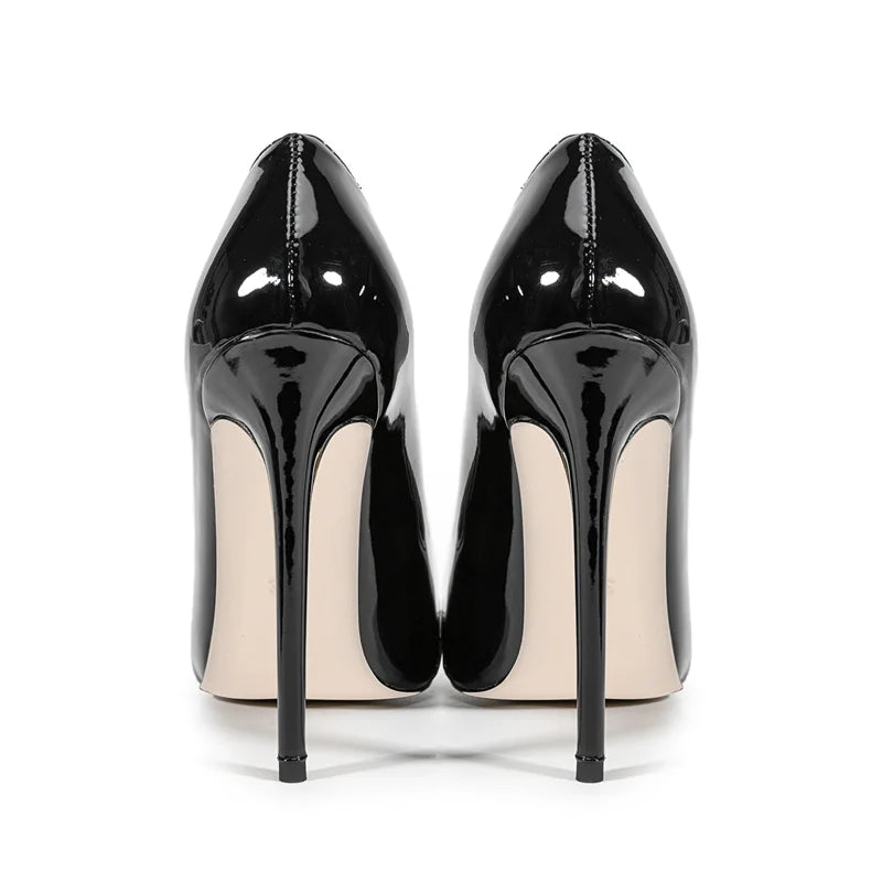Pointed Toe Patchwork Slingback Pumps