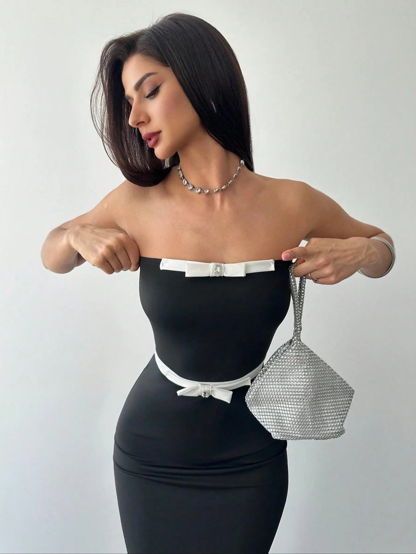 Strapless Knit Dress