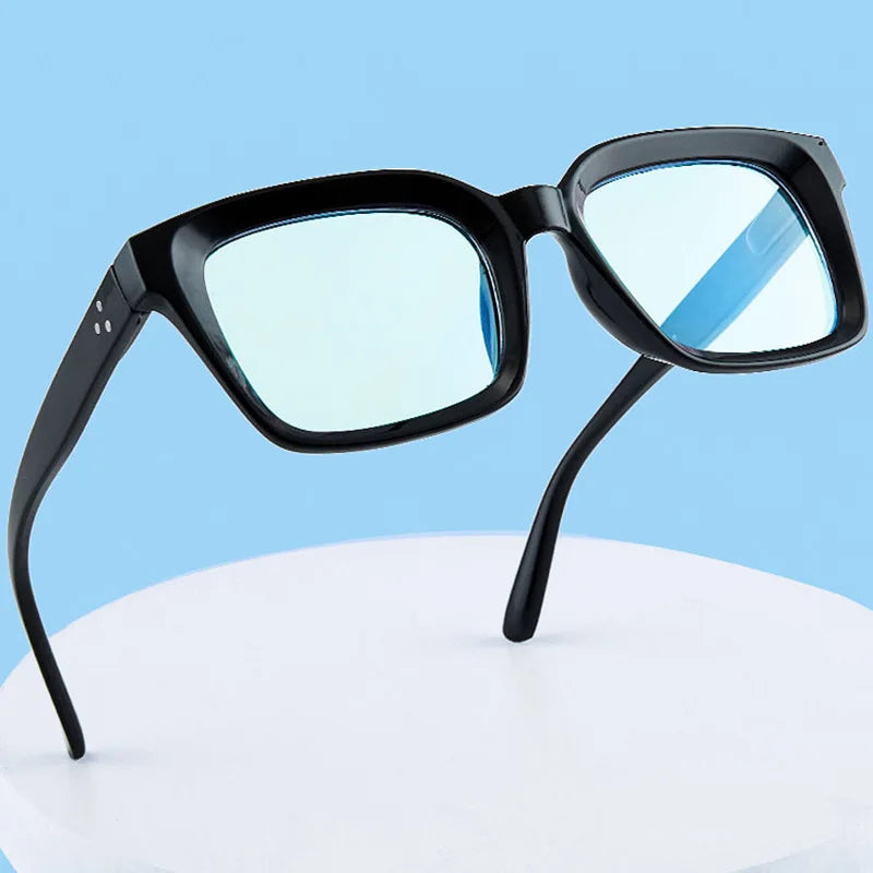 Oversized Square Reading Glasses With Plastic Frames for Women