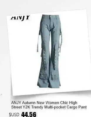 ANJY Autumn New Women's 2 Pieces Set Fashion Full Diamonds Short Sleeve Denim Shirt Elegant Fresh Straight Chic Ins Jeans A15818