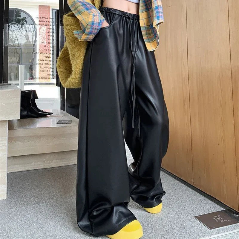 Elevated High Waist Casual Straight Leg Pants for Women