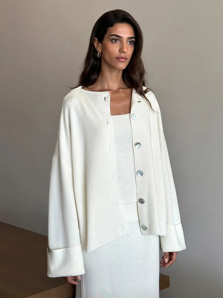 Three-Piece Knit Set Ensemble