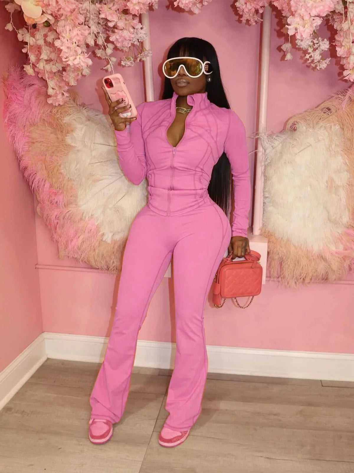 Streetwear Casual Two-Piece Tracksuit Set for Women