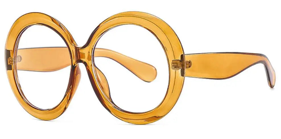 Fashionable Blue Light Round Frame Reading Glasses for Women