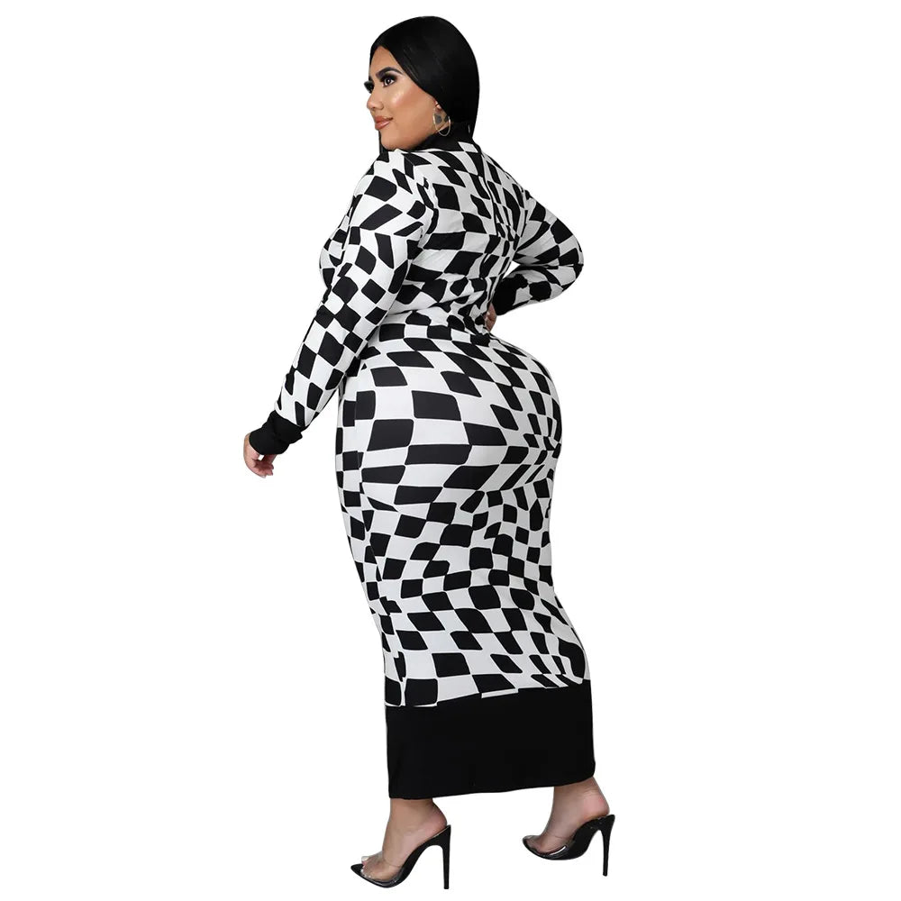 Colorful African Dashiki Print Traditional Dress for Women